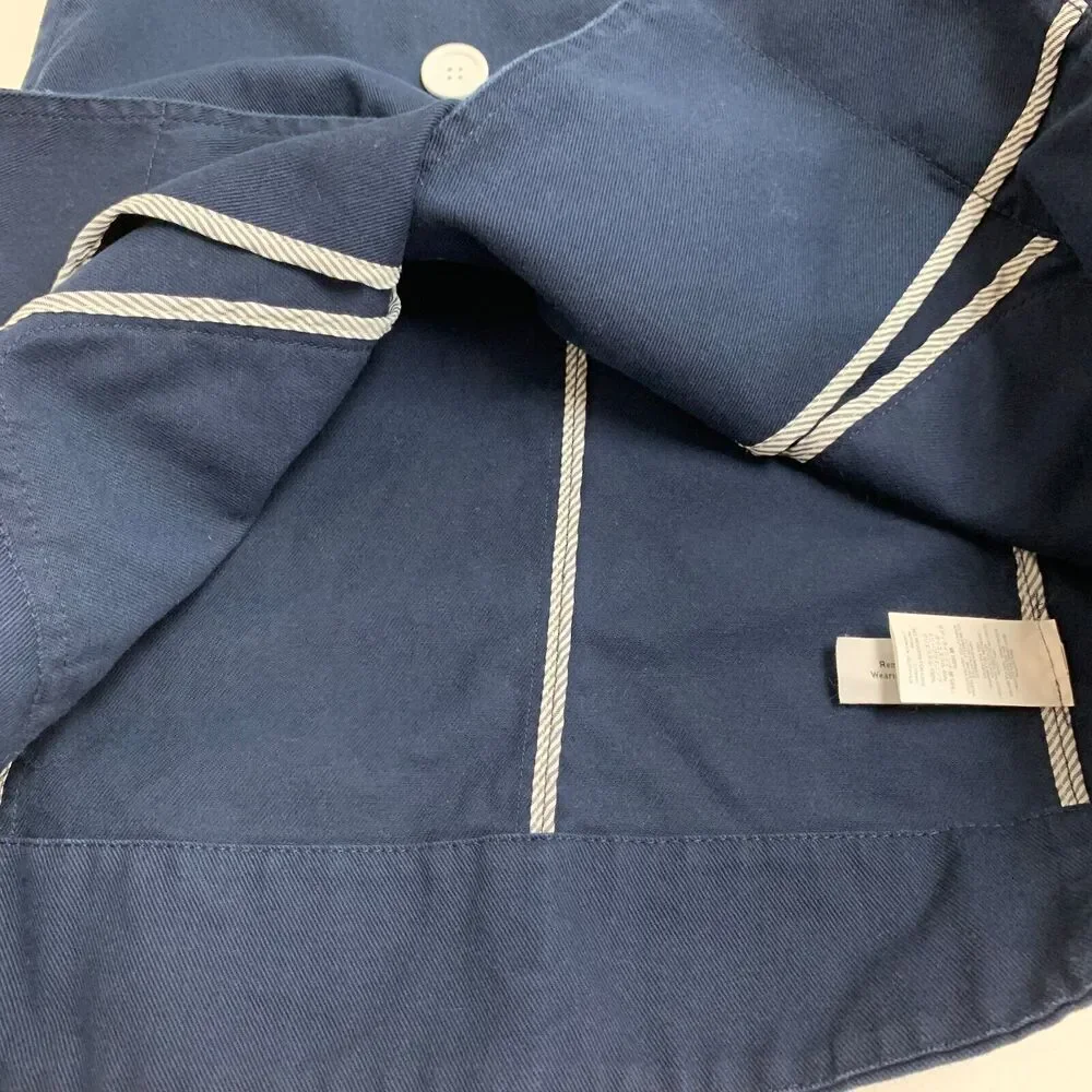 J Crew Peacoat Womens 4 Navy Double Breasted Heavyweight Cotton Twill Jacket